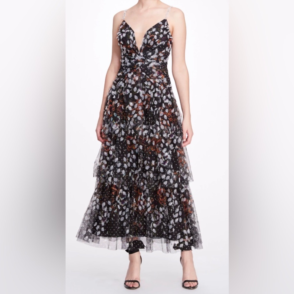 Elegant Black and Brown Women's Dress